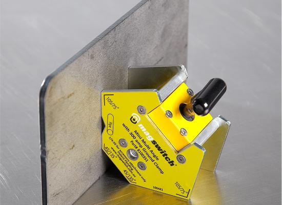 MAGSWITCH Multi Vinkel Svejsemagnet med 67 kg mag. holdekraft og 300 Amp Stelklemme (Sku 8100351)